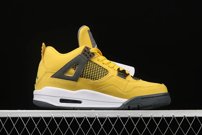 All categories Air Jordan Jordan series basketball shoes Air Jordan 4 Air Jordan 4 "Lightning" AJ4 Joe 4 yellow electric mother 314254-702